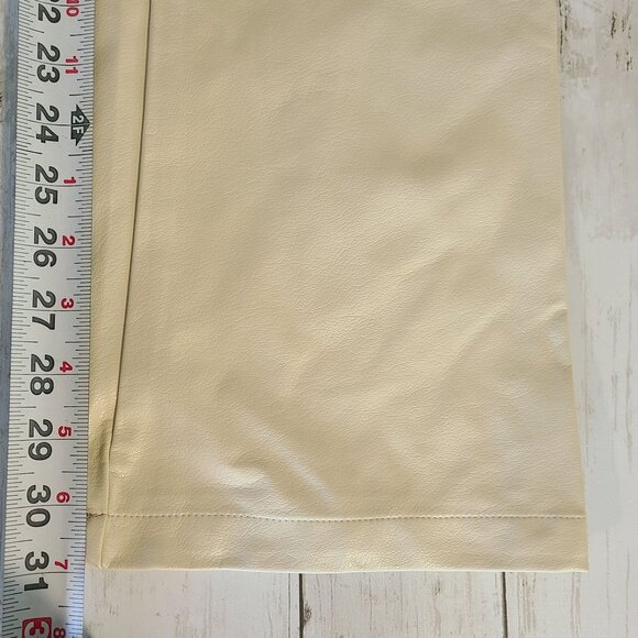 Day & Night Faux Leather Pants Wide Leg Womens Small Glam Relaxed Casual - Picture 8 of 9